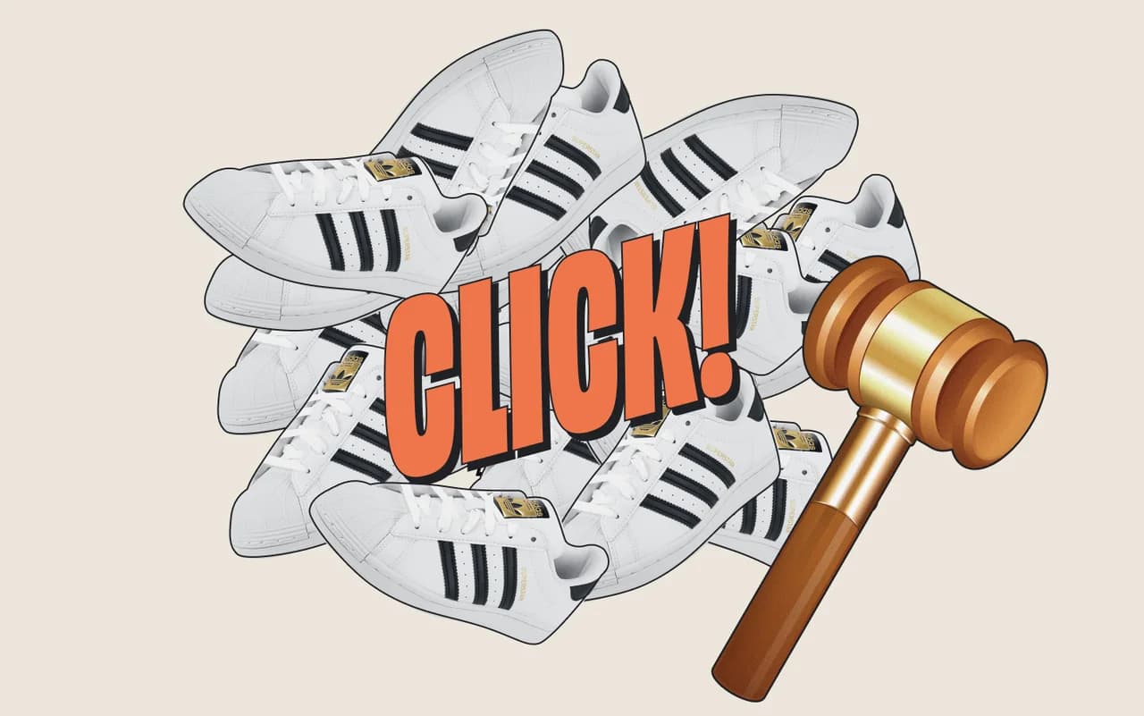 Screenshot der 'Nice'-Website mit Hammer-Scroll-Interaktion auf Desktop und Mobile.