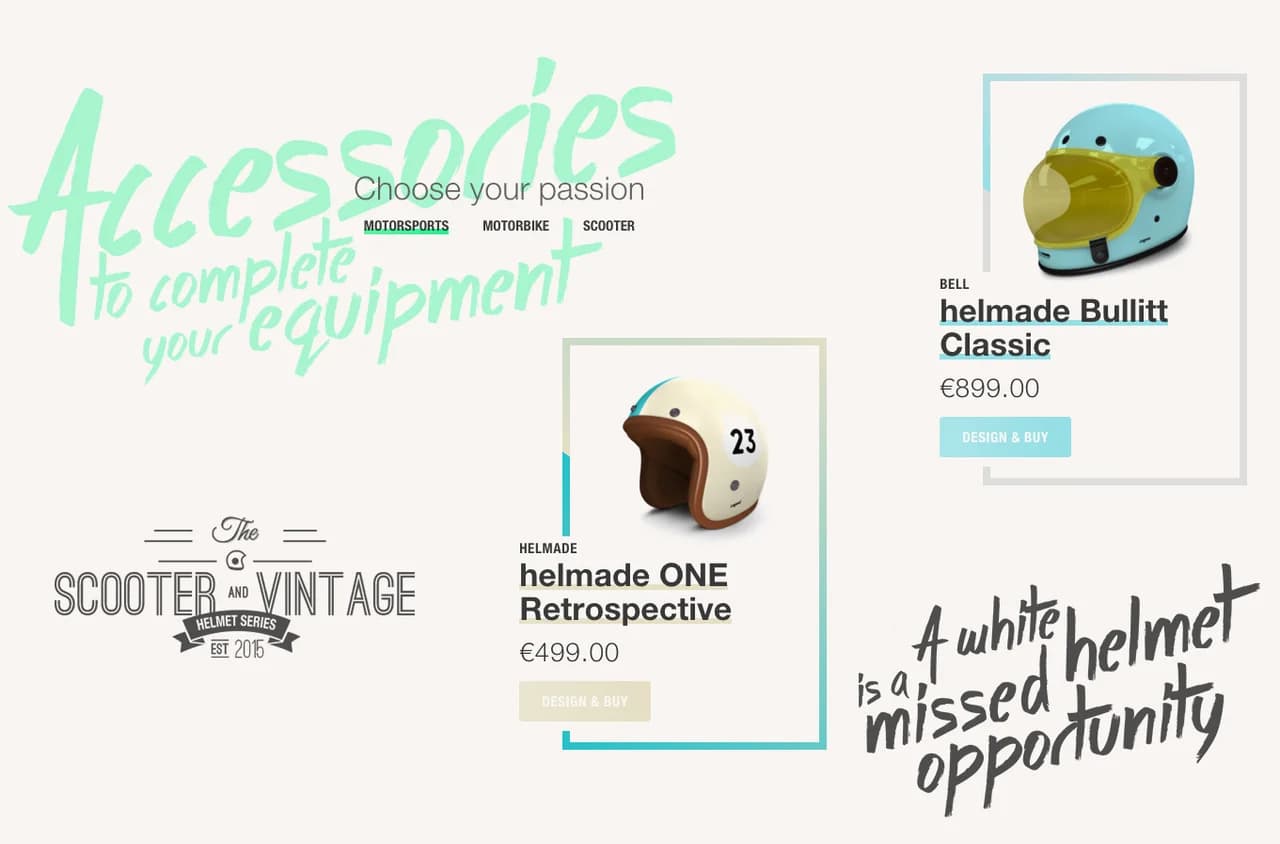 Platzhalter: Screenshot des interaktiven 3D-Helms im Konfigurator mit geöffneter Farbpalette.