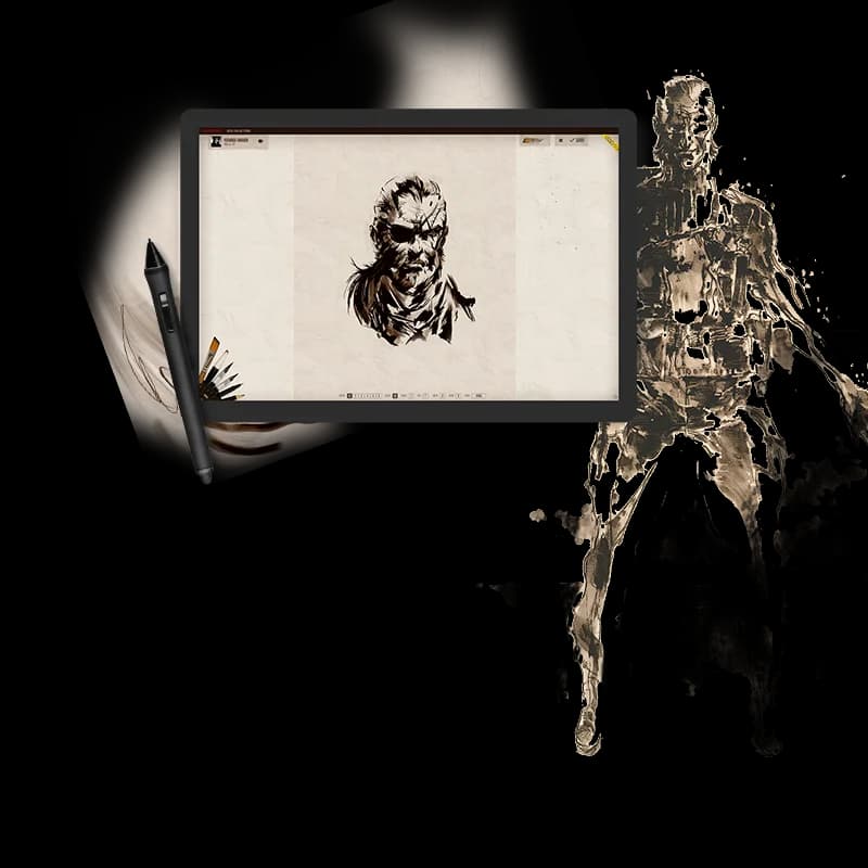 Platzhalter: Detailaufnahme von Vektor-Playback und mehreren parallelen Zeichenflächen.