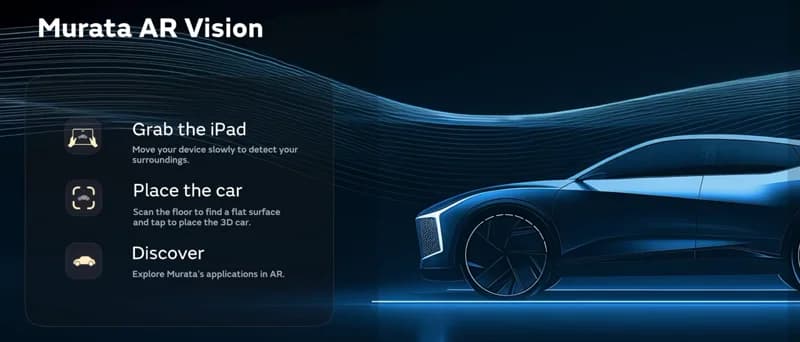 Immersive AR Experience für die IAA – macht Muratas Technologien im Fahrzeug sichtbar.
