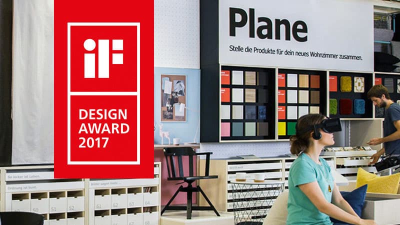 IF Design Award 2017 für unseren IKEA Virtual Reality Showroom