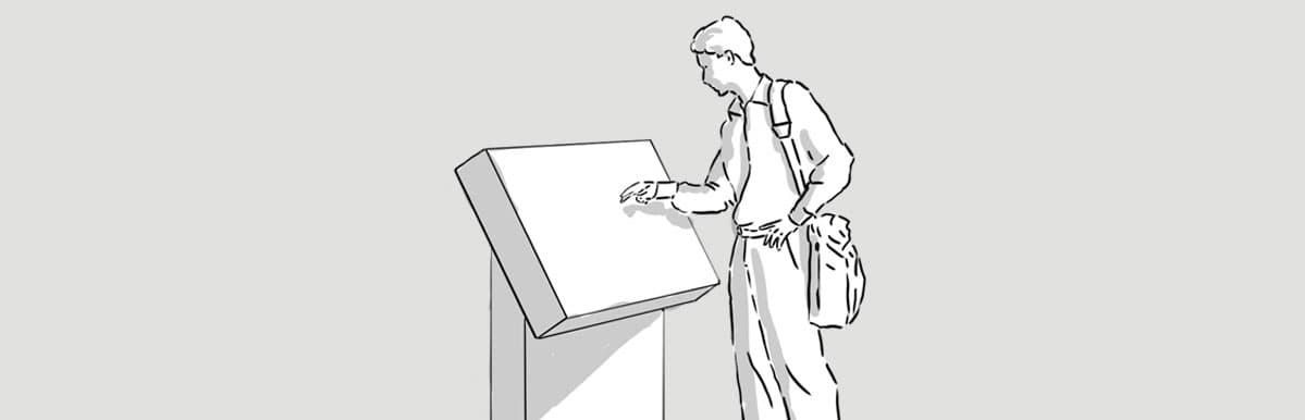 Affordance öffentlicher Touchscreens